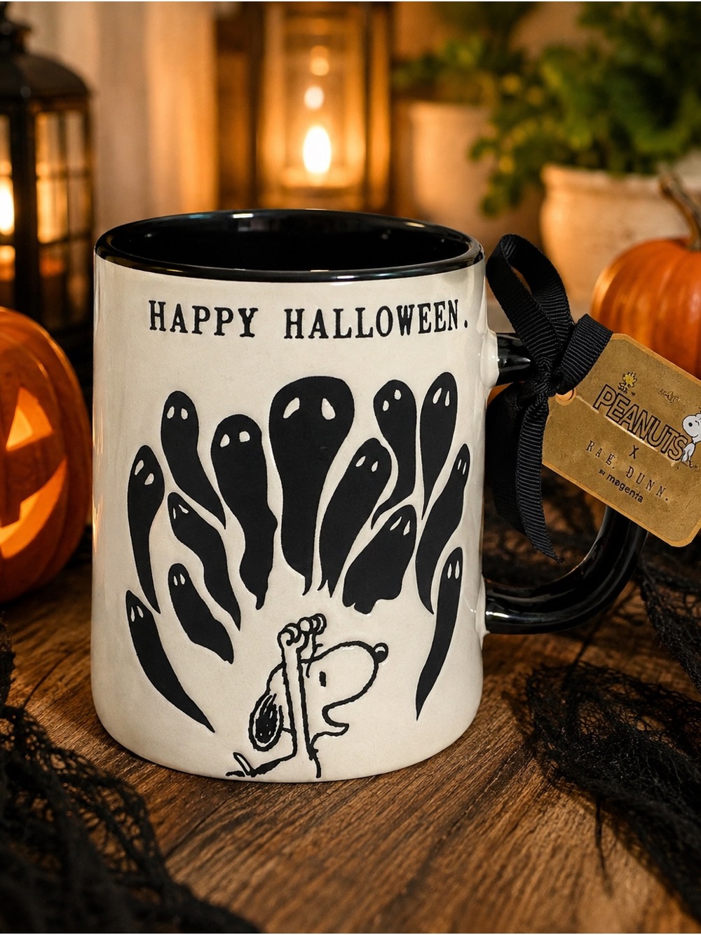 Rae Dunn Happy Halloween Snoopy Mug